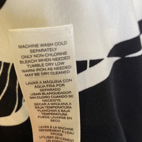 Chico’s Tropical Print Short Sleeve Blouse EUC Sz 16 Stretch Abstract Polyester - Picture 6 of 13